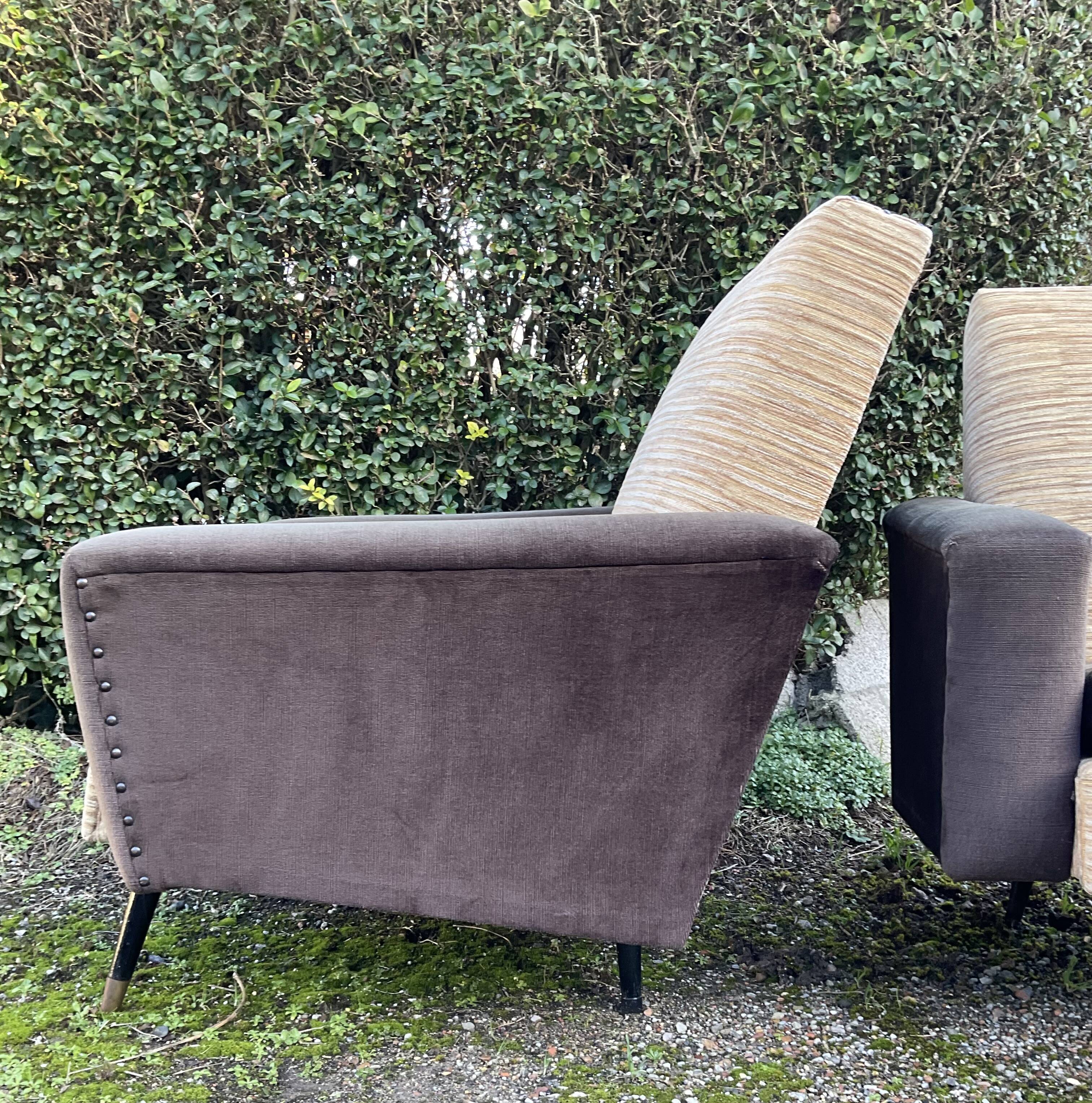 Paire de fauteuils vintage des années 50-60