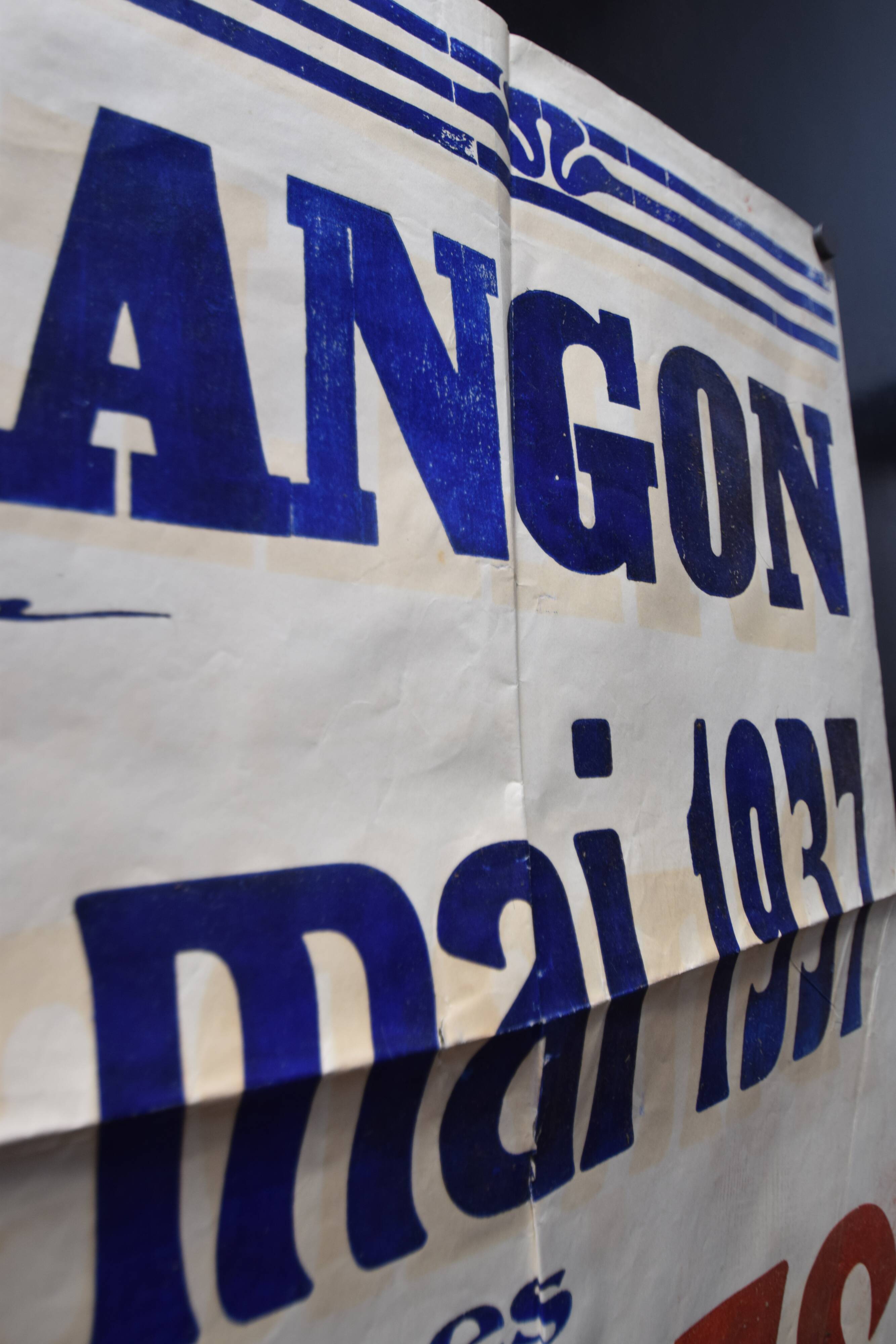 Poster "Great Regatta" - City of Langon - 1937