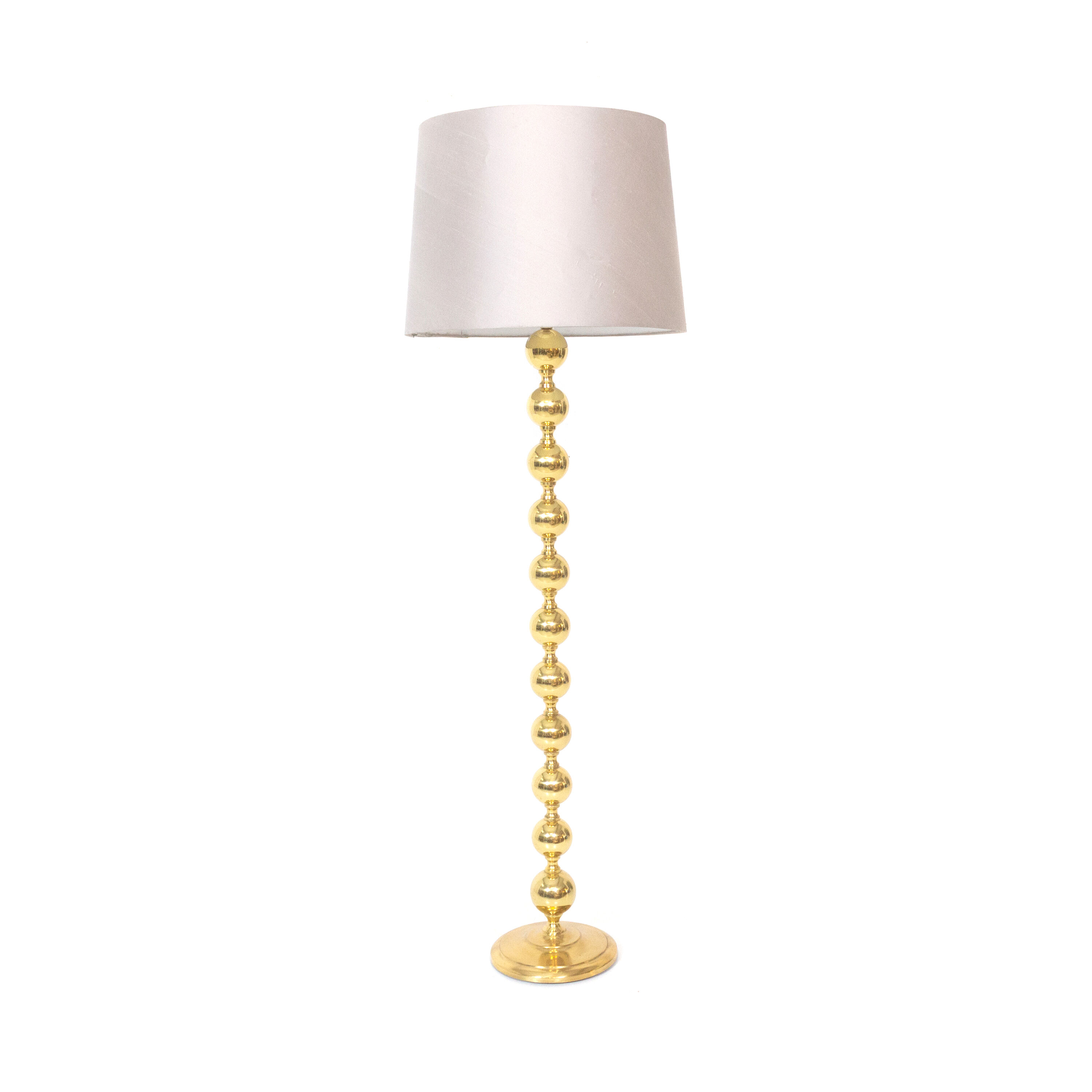 Scandinavian brass lampadair 1970