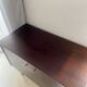 Vintage 1960s bar/TV unit – Formica, splayed legs & brass – piece