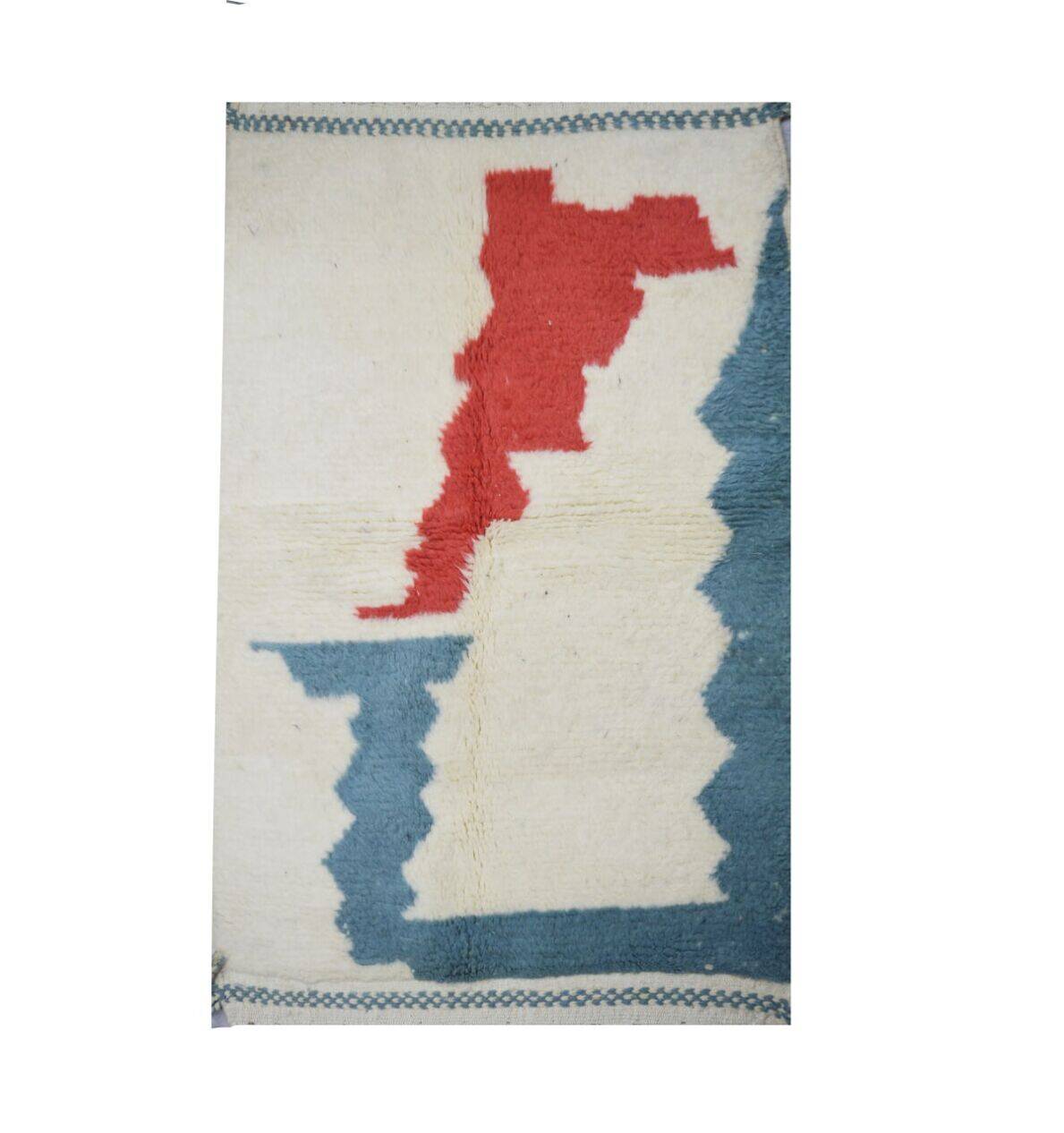 Tapis azilal traditionnel en laine fait main