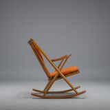 No. 182 Teak Rocking Chair by Frank Reenskaug for Bramin, 1960s