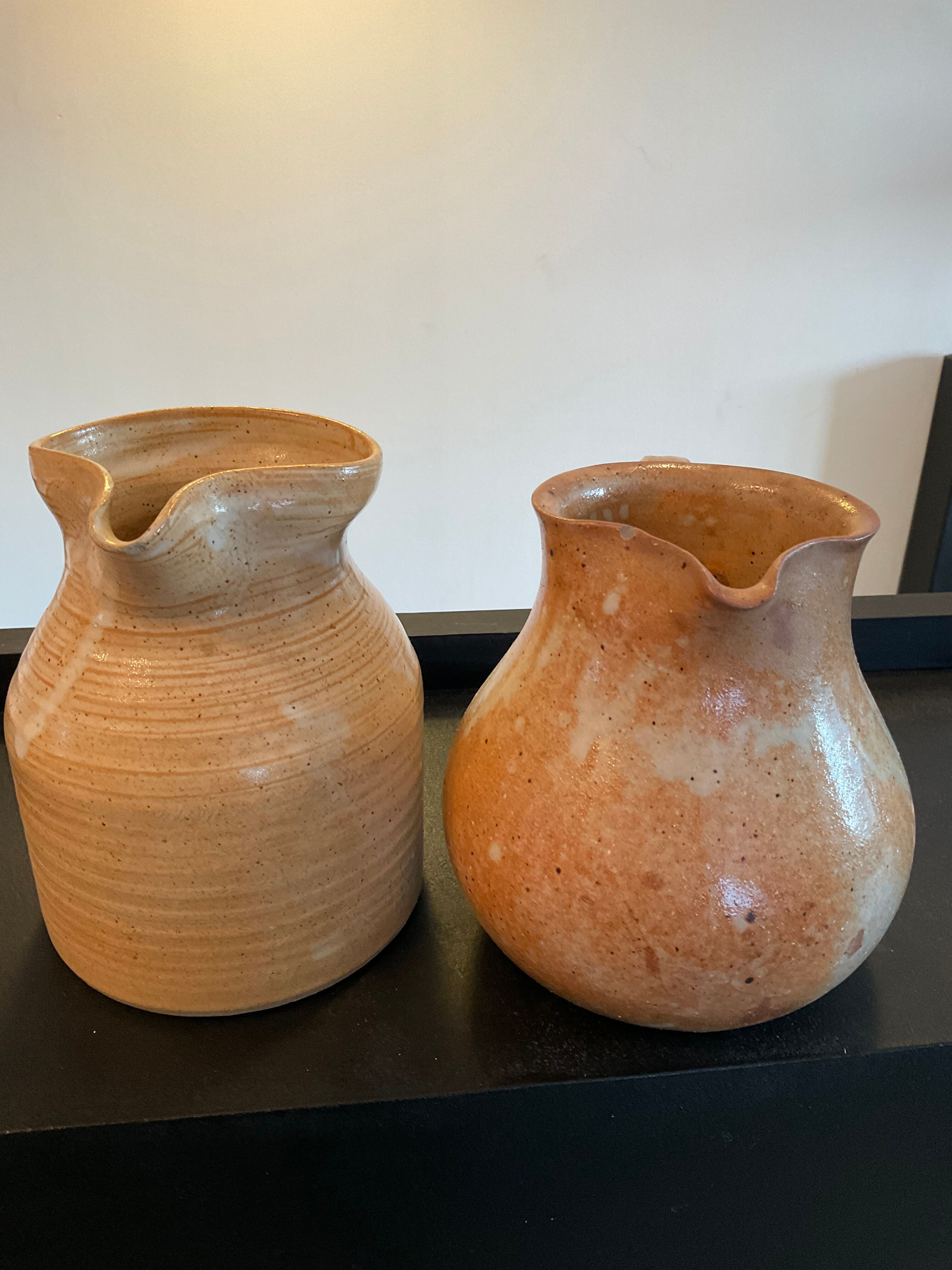 Pair of vintage stoneware jugs