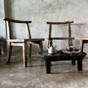 Large old teak chair or armchair H84 L60