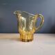 Vintage yellow tinted glass pitcher