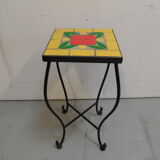 Ensemble vintage de 2 tables d’appoint avec carrelage années 1960