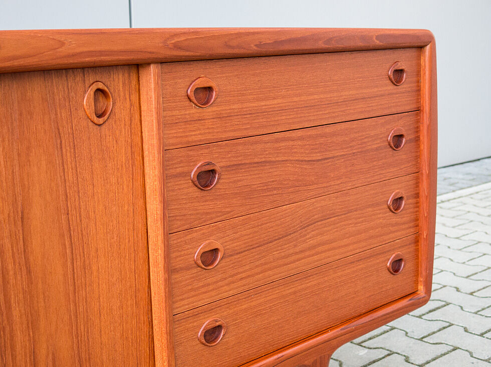 Danish Organic Teak Sideboard Design Hp Hansen 60s 70s