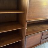 High sideboard or living room teak, vintage 1960s