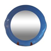 Plat à gâteau / tarte Saint-Amand Céranord bleu années 50-60