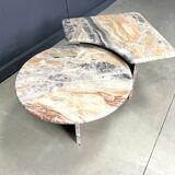 Marble coffee table set, 1970s