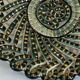 Large woven and twisted ceramic basket, Fase, Vallauris