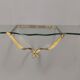 Vintage Crystal and Brass Wall-Mounted Console Table by Cristal Art, Turin Italy