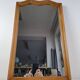 Mid-Century Walnut Mirror from 1960s Czechoslovakia, Organic Curved Frame