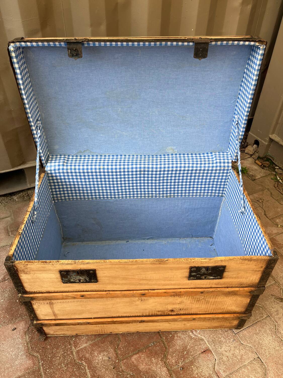 Old travel trunk