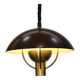 Fog et Morup Mid Century Modern Brass Pendant Lamp, Danish 1960s Brown XL