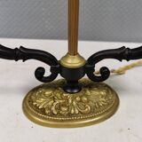 Very old Danish table lamp in brass and metal. 1930-1950s