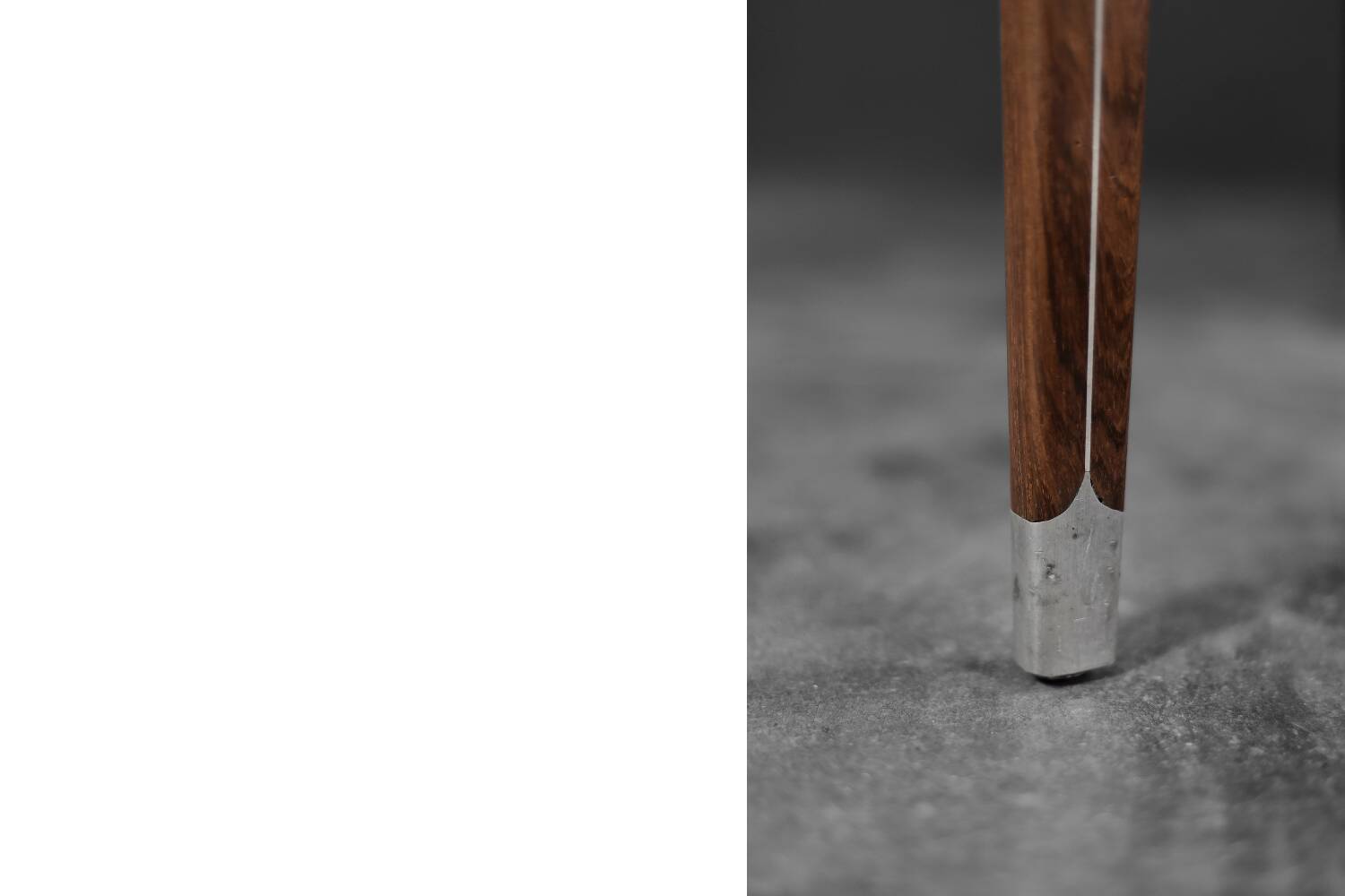 Vintage round folding dining table in rosewood by Agner Christoffersen, Denmark.