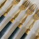 Brass cake cutlery and Bakelite