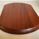 Pair of wooden snack meal trays with compartments.
