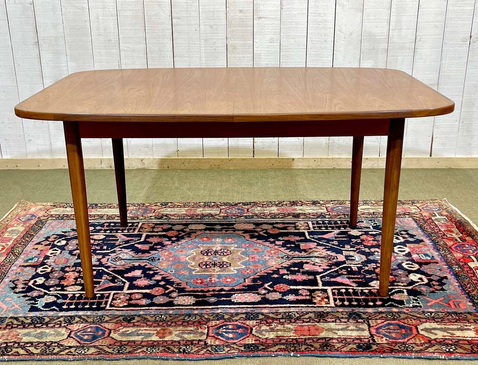 G-Plan teak table from the 1970s with butterfly extension.
