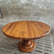 Old round table walnut dining table 140 cm
