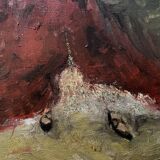 Tableau signé huile sur toile cartonnée « danseuse de Flamenco »