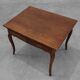 French Provincial Oak Table with Two Drawers, France, 19th Century