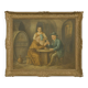 Granval: oil painting on canvas depicting a tasting scene in the cellars of a monastery.
