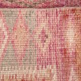 3x13 Rug For Entrway Pale Red Vintage Turkish Runner Rug, 84x394Cm