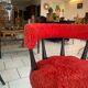 Chaise vintage scandinave moumoute circa 1960
