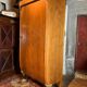 Biedermeier Armoire with Intricate Carvings and Urn Shape