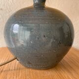 Baudat blue enamel stoneware lamp