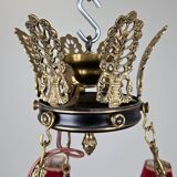 Empire-Style Ceiling Lamp — Sheet Metal & Brass — 20th Century — Classic Ar