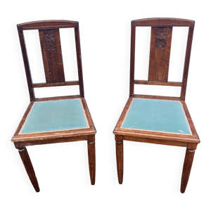 Paire de chaises art