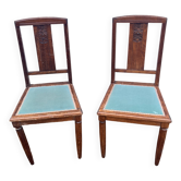 Paire de chaises art déco