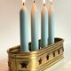 Vintage Brass Candlestick for 4 Candles