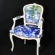 Fauteuil Louis XV Bleutée