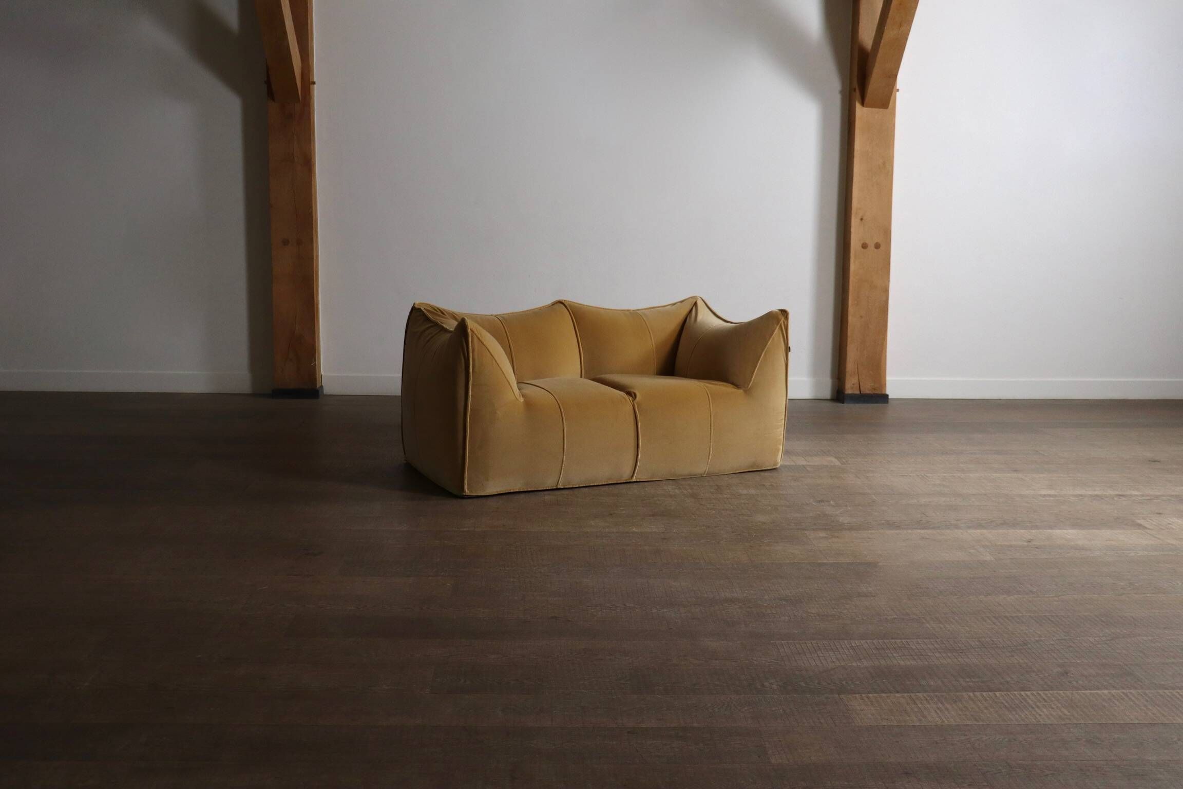 Le Bambole sofa in velvet by Mario Bellini for B&B Italia, 1970s
