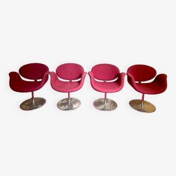 4 fauteuils Pierre Paulin little tulip chair pour Artifort