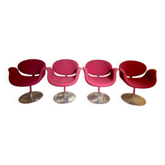 4 fauteuils Pierre Paulin little tulip chair pour Artifort