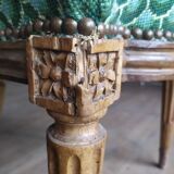 Louis XVI chairs in mahogany and solid walnut