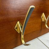 Vintage mid century modern wall coat rack