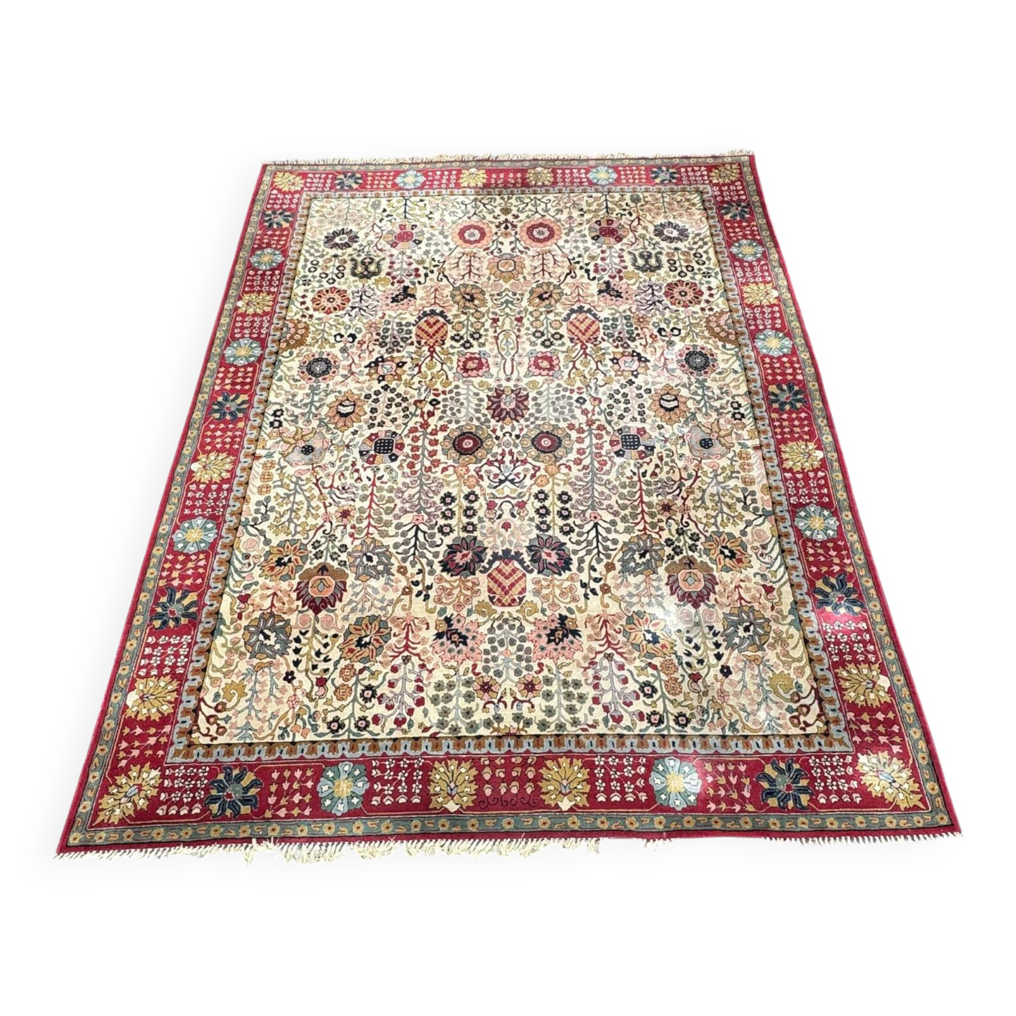 Large vintage Tetex Kirman design rug. 390 x 295 cm