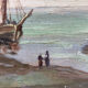 Tableau XIXème "Marine bretonne"