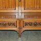 Victorian Antique Bacon Bench in Carved Walnut by Hampton & Sons