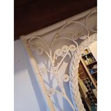 Vintage mirror in rattan and wicker