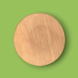 Antique solid wood tripod stool - 1960s