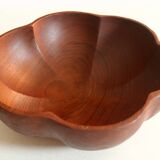 Large teak bowl, vintage from the 1970s