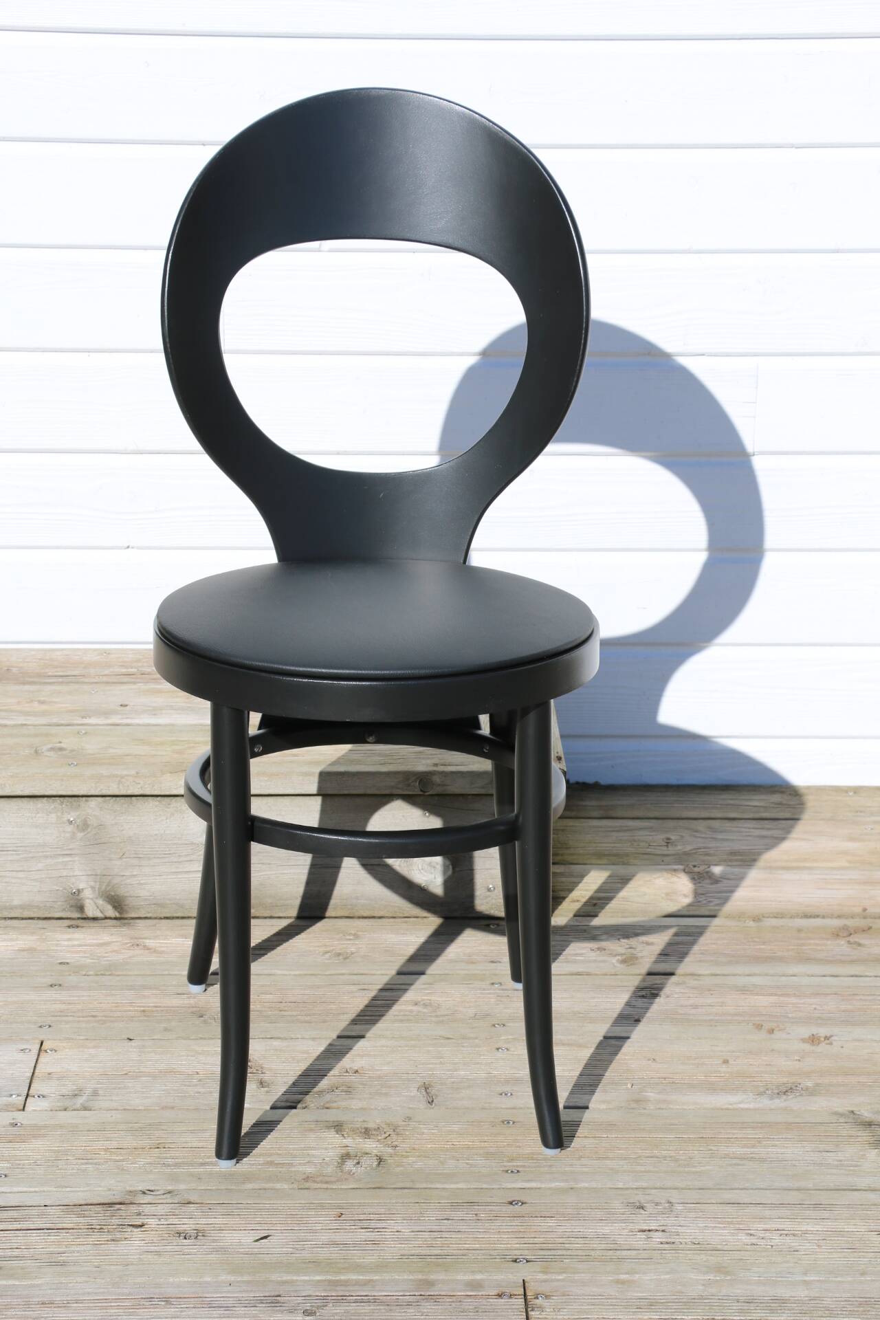 BAUMANN black seagull chair black skai
