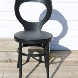 BAUMANN black seagull chair black skai